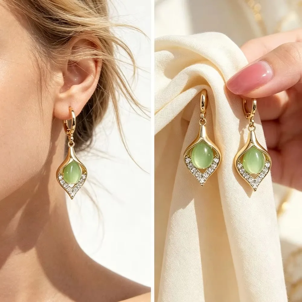 Geometric Hook Water Droplet Dangle Earrings, Women Fashion Drop Earrings, Wedding Party Daily Casual Jewelry Accessories