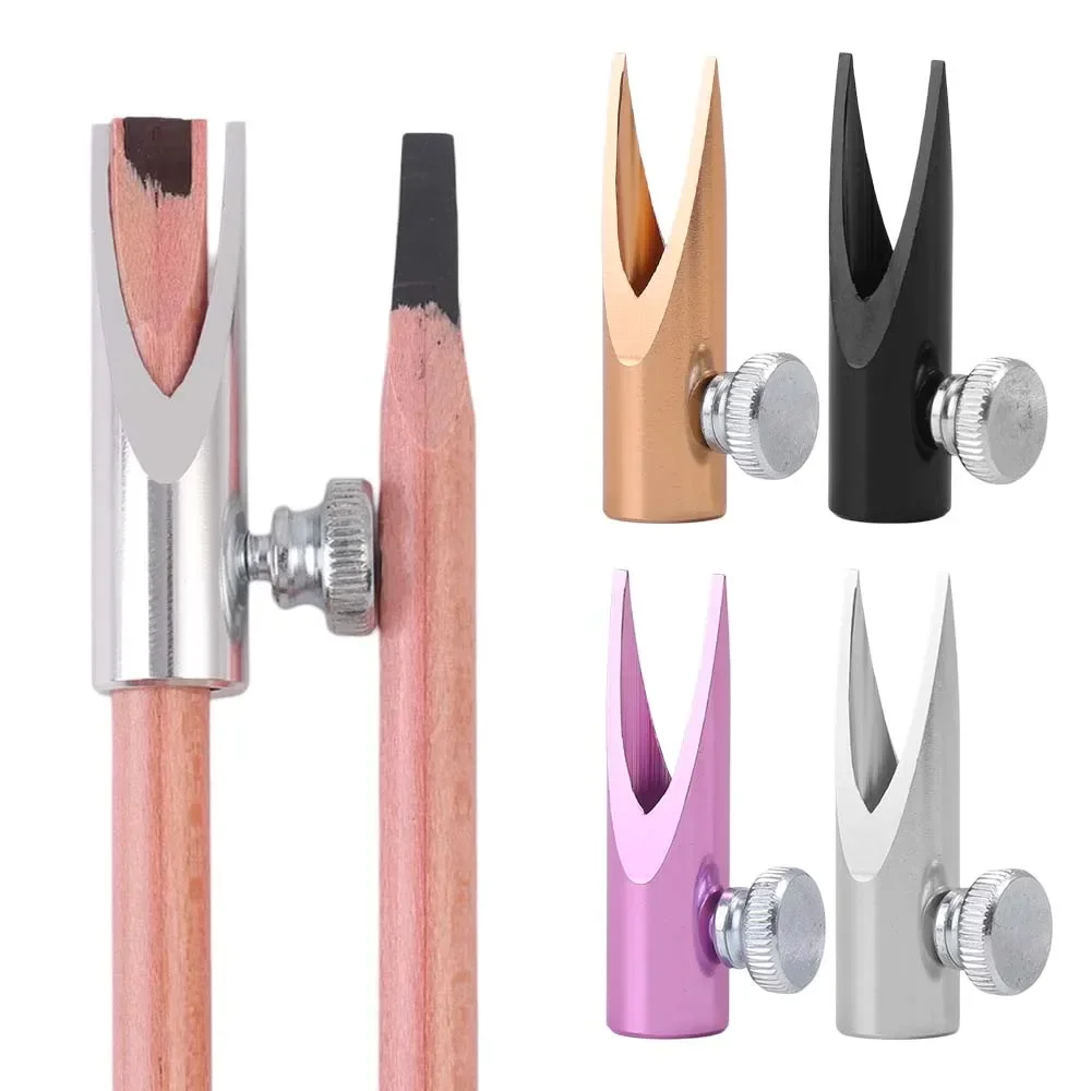 Eyebrow Pen Sharpening Set Waterproof Wild Wooden Eyebrow Tattoo Makeup Microblading Eyebrow Pencil Enhancer with Sharpener Tool