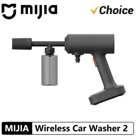 Original Xiaomi Mijia Wireless Car Washer 2 160L/h Large Water Volum Efficient Flushing High Pressure Wireless cleaning -CN