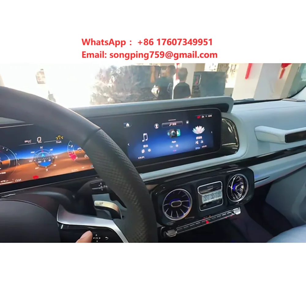 Auto Modification Interior Conversion Dashboard Central Control  for Mercedes benz G Class W464 2019-2024 Upgrade to 2025 W465
