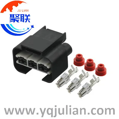 

Auto 3pin plug 1743271-2 1743271 car motor plug electrical cable harness connector with terminals and seals