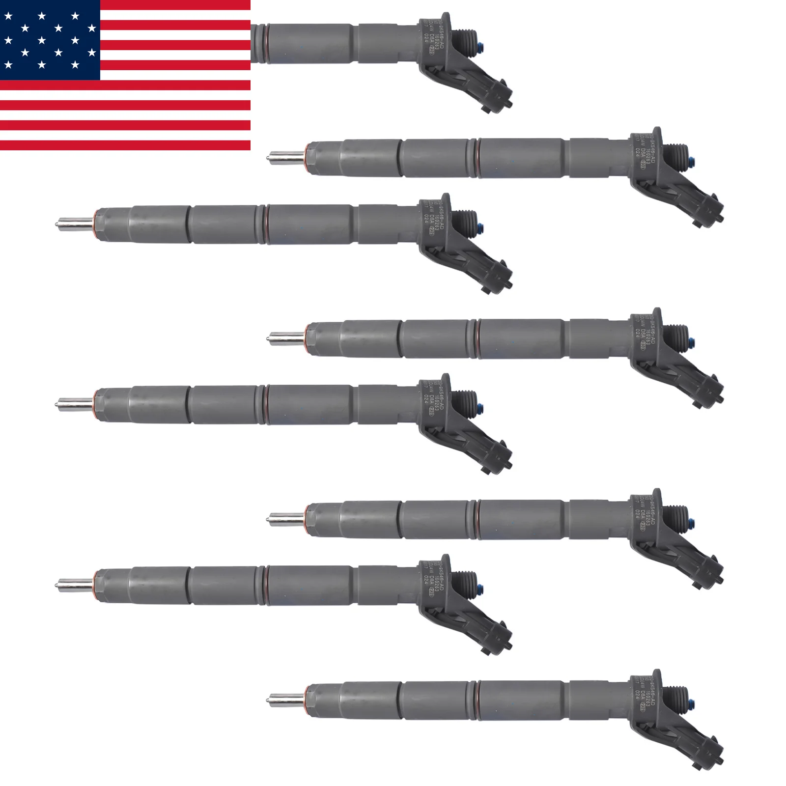 AP03 8* Fuel Injectors BC3Q9K546AD 0445117015 For Ford F250 F350 Super Duty 2011-2019