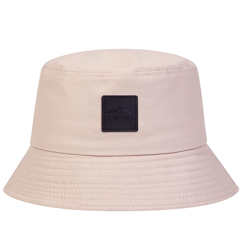 Unisex New York Leder-Label Persönlichkeits-Fischerhüte Outdoor Freizeitmützen Sonnenschutz-Hüte – Detail 11