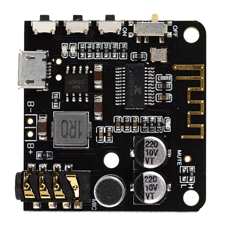 Bluetooth Audio Decoder Board With Mic Lossless Car Speaker Audio Amplifier Board DIY Audio Receiver