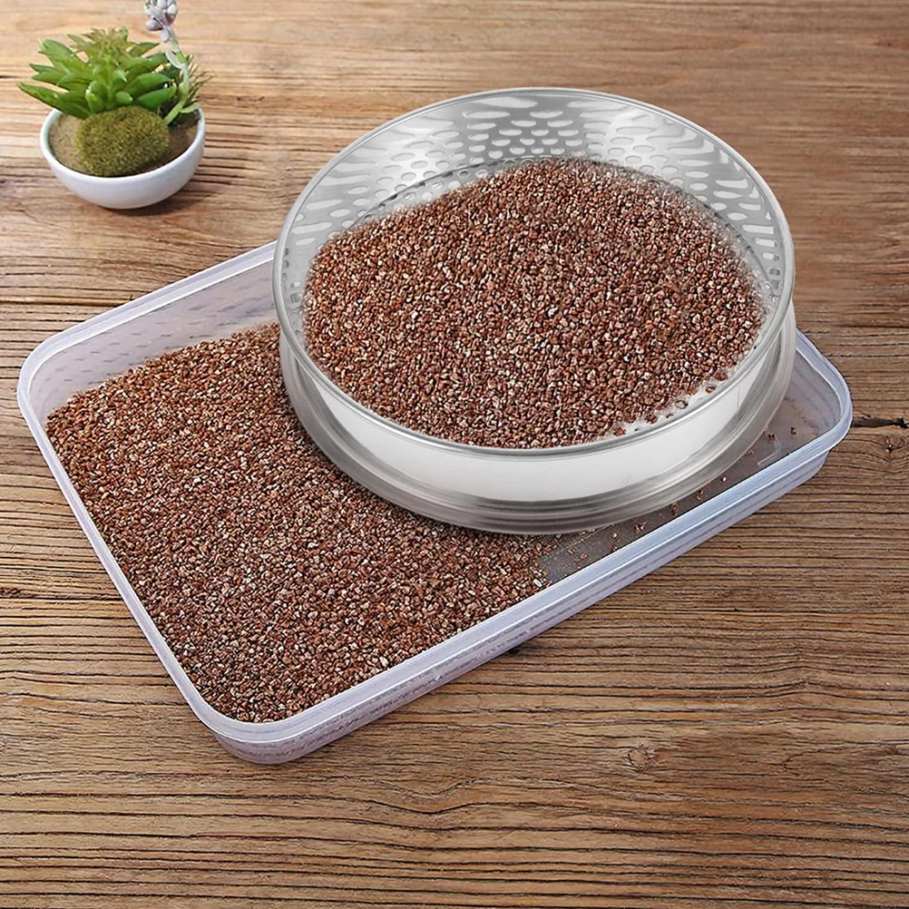 

1pcs Soil Sifter 4Mm Round Holes Garden Sieve Mesh Riddle Compost Sifter For Planting Soil Filter Cultivation Tools Gardening