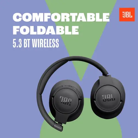 JBL TUNE 720BT Authentic Original Product Over-ear Wireless Bluetooth Headphone 76-hour Long Battery Life Multi-point Connection