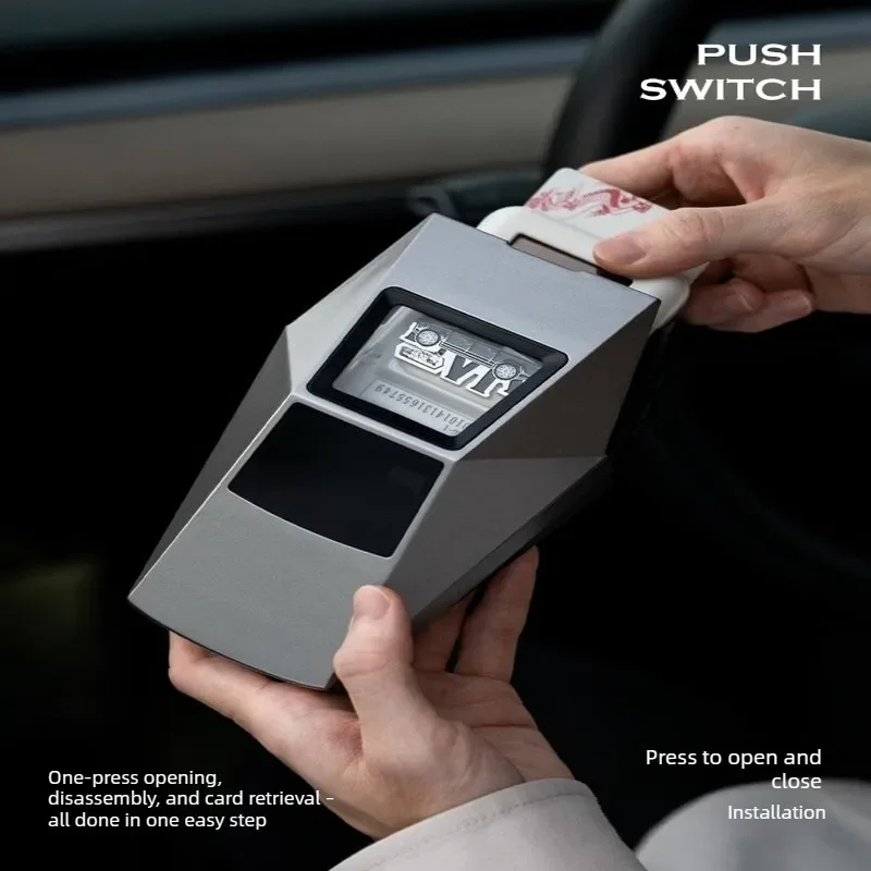 For ETC Storage Box, Removable Holder & Fixer, No-stick Design, Universal Car Accessories for Tesla