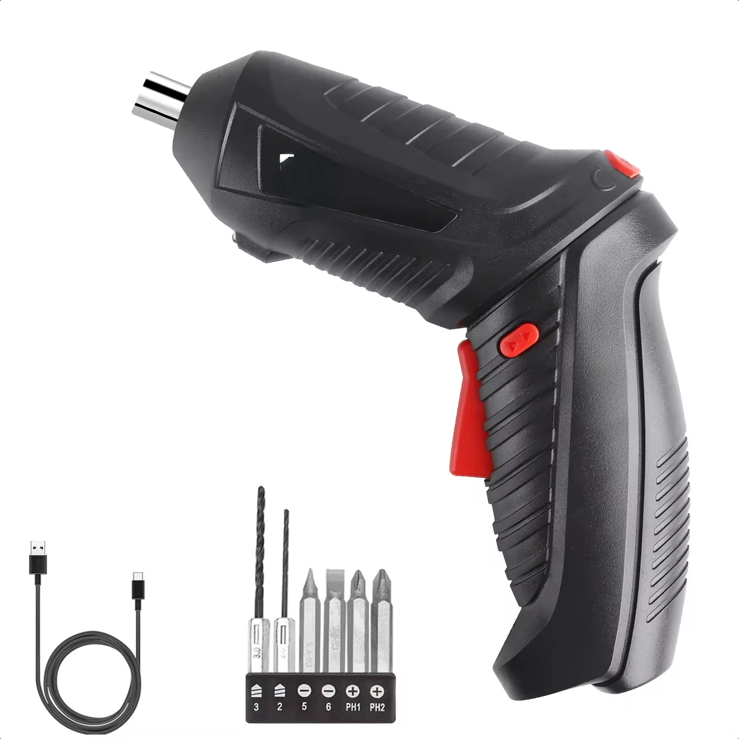 8 in 1  Screwdriver Cordless Drill Screwdriver Bits Set Rechargeable 3.6V Li-ion 3.5N·m   Improvement DIY Project