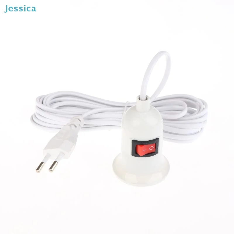 ♥EU Plug E27 Plug With Switch & Long Cable 3/5 Meters- Lamp Holder Power Cord For DIY Lighting & Electrical Appliances