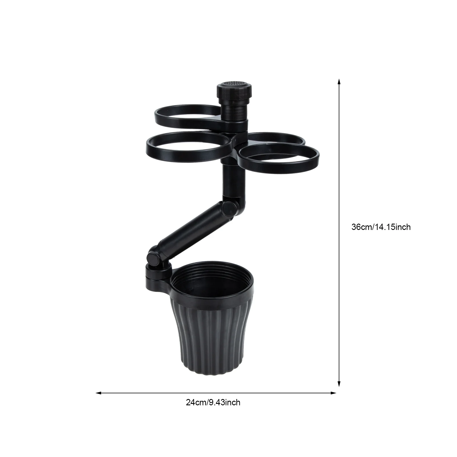 

Expanding Cup Holder for Car 360 Rotation Mount Extra Storage Space for Drinks Automotive Interior Accessories