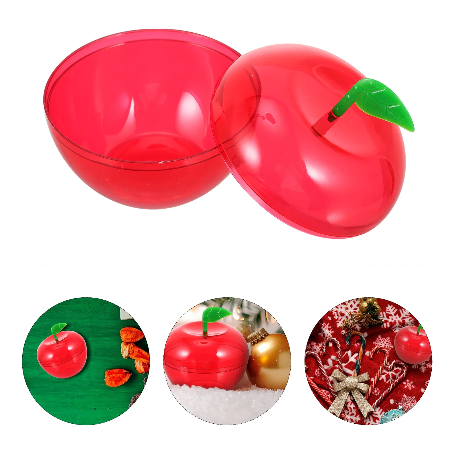 6 PCS Apple Box Odorless Candy Shape Affordable Mini Gift Plastic Durable Wedding