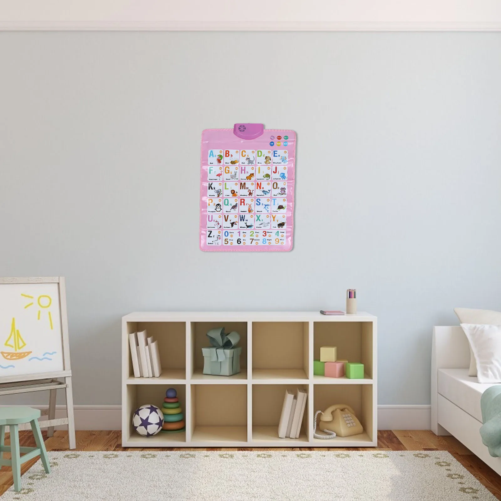 TEHAUX الإلكترونية التفاعلية ABC الرسم البياني الحديث الأبجدية الجدار ملصق للأطفال التعليمية مرحلة ما قبل المدرسة أداة التعلم نمط عشوائي #6