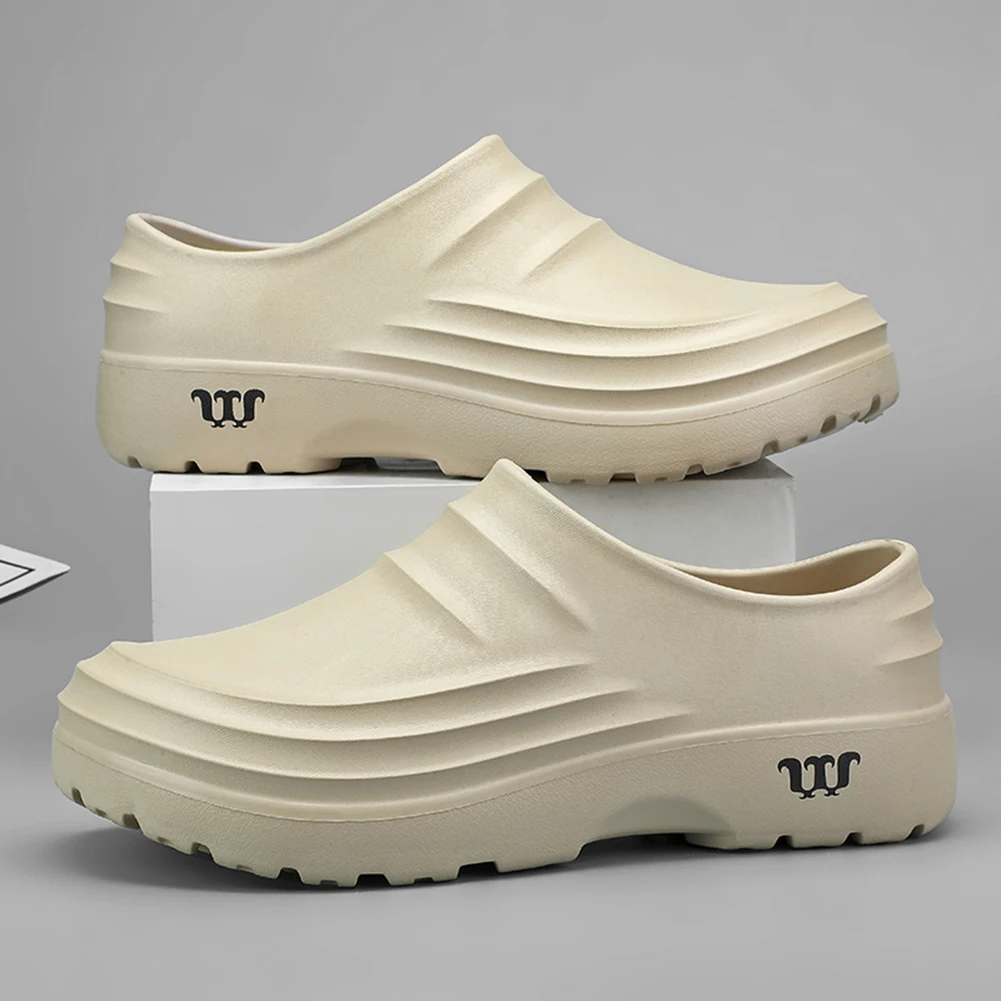 Chef Shoes Wide Work Shoes Slip Thickened Work Loafers Waterproof Warm Lined Nurse Shoes Oil Proof for Restaurant