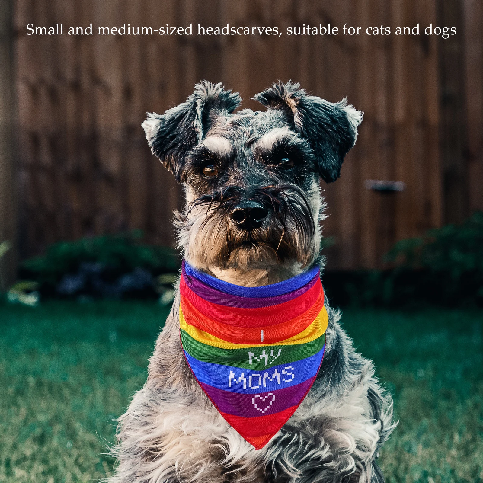 

Pet Bib Bandanas for Dogs Cats Small Medium Rainbow Striped Pride Accessories Handkerchiefs Gay Shirt Kerchief Clothes Flag Dog