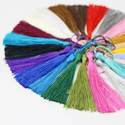 （50pcs/pack）8cm Mix Tassel Straps Key Pendants Hanging Ball Handles Hanging Ears Jewelry Accessories Bookmark Fan  Decorations