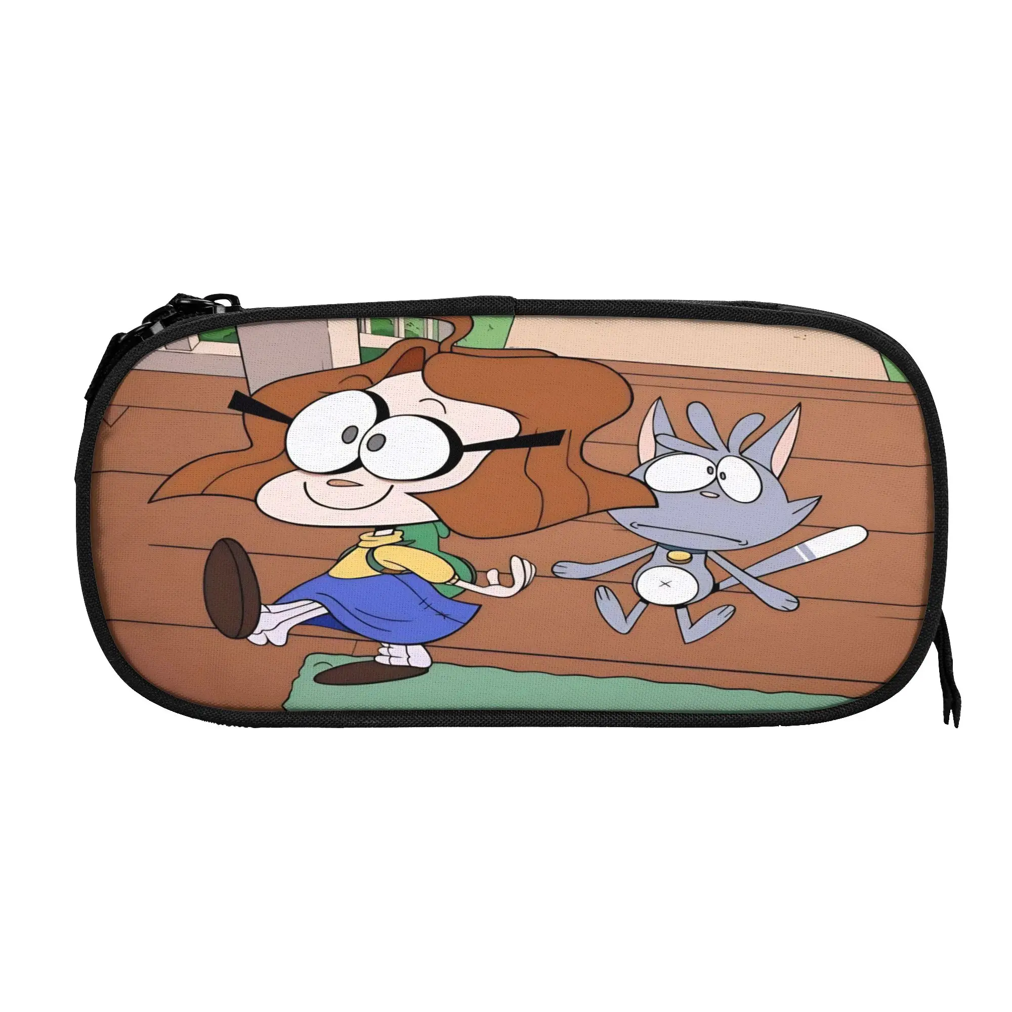 Creative Ollie and Scoops Pencil Case  Pencilcases Pen Box for Student Large Storage Bags School Supplies Gifts Stationery