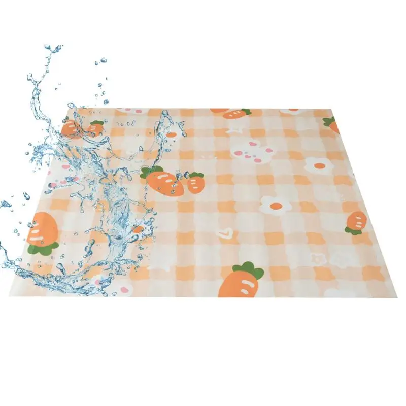 Pet Mats For Floor Waterproof Double-Sided Non-slipWashable Pee Pads For Dogs Reuseable Water Absorption Pet Mat Carrot Printing