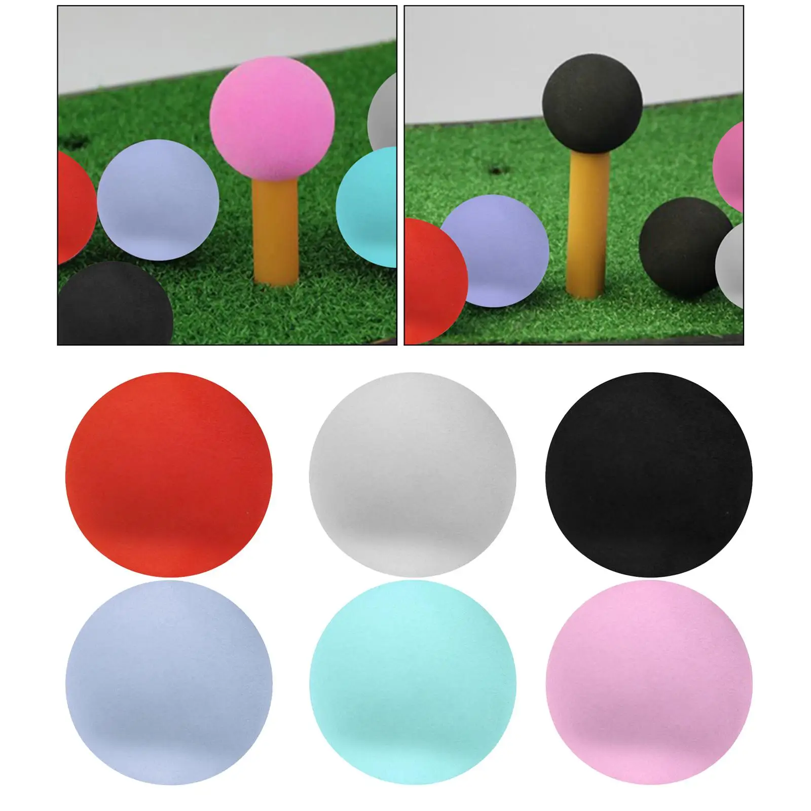 12x EVA Foam Golf Swing Exercises Practice Training Balls for Indoor Outdoor