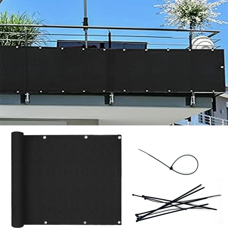 Balcony Privacy Screen Cover 3ft HDPE Anti-UV Sun Shade Net Fence Safety Privacy Net Garden Cover Shade Sails Enclosure Nets