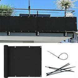 Balkon ekran koruyucu kapak HDPE HDPE Anti-UV file tente çit güvenlik gizlilik Net bahçe kapak gölge yelken muhafaza ağları