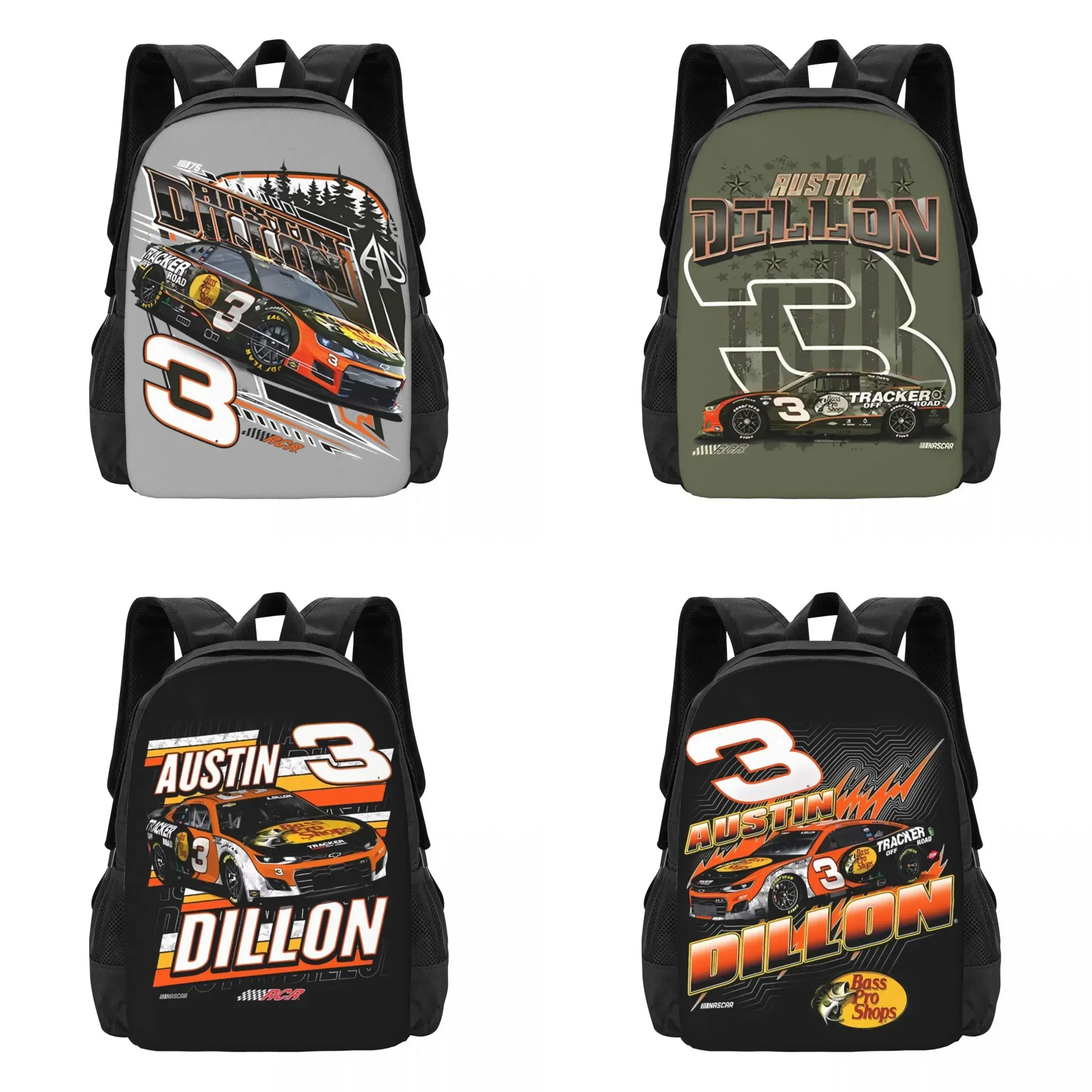 Austin Dillon 3 Travel Laptop Backpack, Business College School Computer Bag Gift for Men & Women