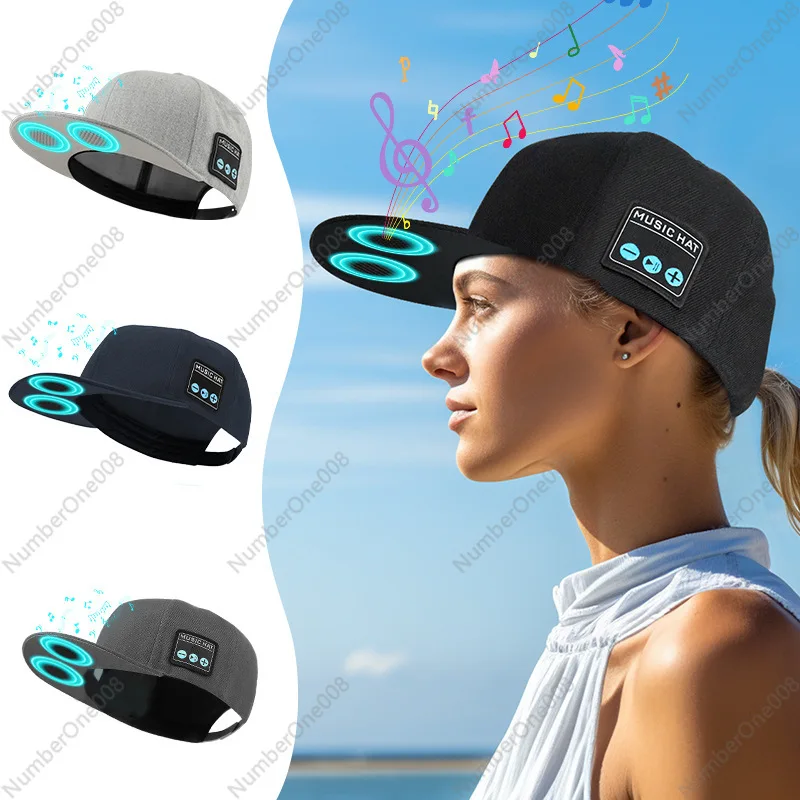 Wireless Audio Hat Bluetooth 5.4 Dual Speaker Outdoor Sports External Music Cap