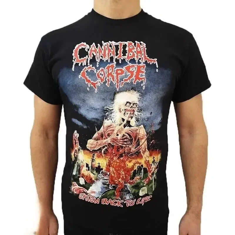 Cannibal Corpse 90 Eaten Back To Life Cotton Black T Shirt Size S 5Xl