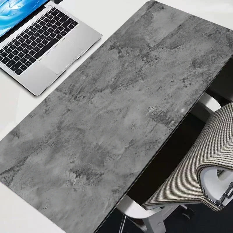 แผ่นรองเมาส์ขนาดใหญ่พิเศษ XXL สำหรับเกมเมอร์ แผ่นรองคีย์บอร์ด แผ่นรองเมาส์แบบพรม ยางกันลื่น แผ่นรองเมาส์สำหรับเล่นเกม โน้ตบุ๊ก ยอดนิยม สีเทา