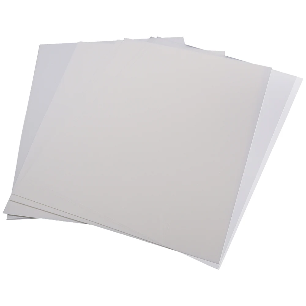 Plastisol-Película de transferencia de calor de doble cara, película de plástico de cáscara fría de 200 uds, 15,3 pulgadas x 21,2 pulgadas (39x54cm), transferencia de papel recubierto a granel