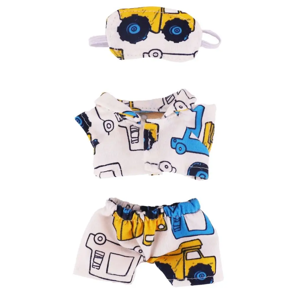 Trendy 17cm Clothes DIY Clothing Bedding Set Casual Mini T-shirt Overalls Suit Kid Gift