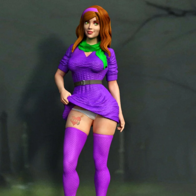 Daphne Girl Nsfw フル樹脂フィギュアモデルキット 1/24 スケール 75 ミリメートル組み立てるミニチュア未組み立て未塗装ジオラマおもちゃ