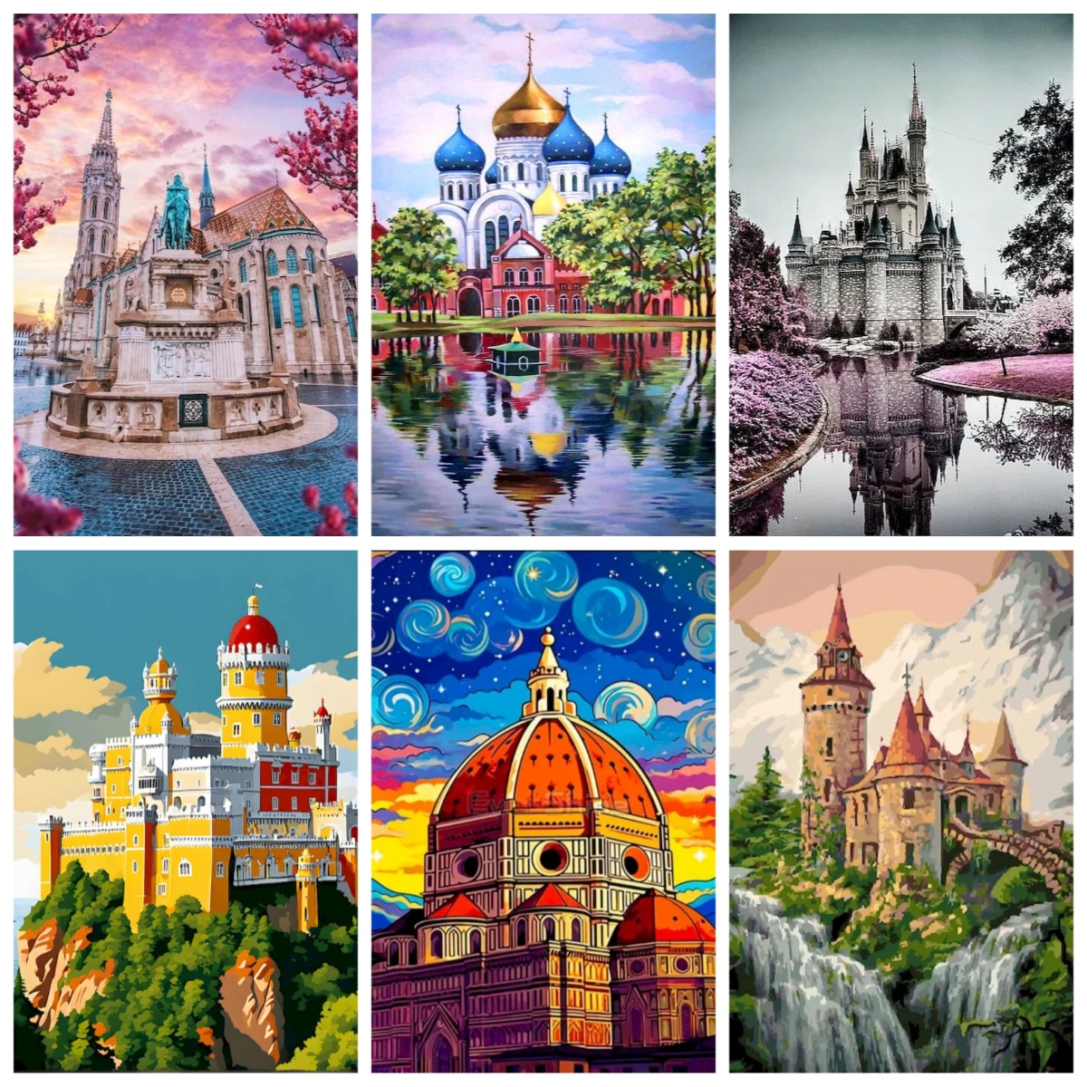 

Jigsaw Puzzle 1000 Pieces Castle Theme Puzzle Home Decor for Adults Game Family Fun Puzzles Educational Toys