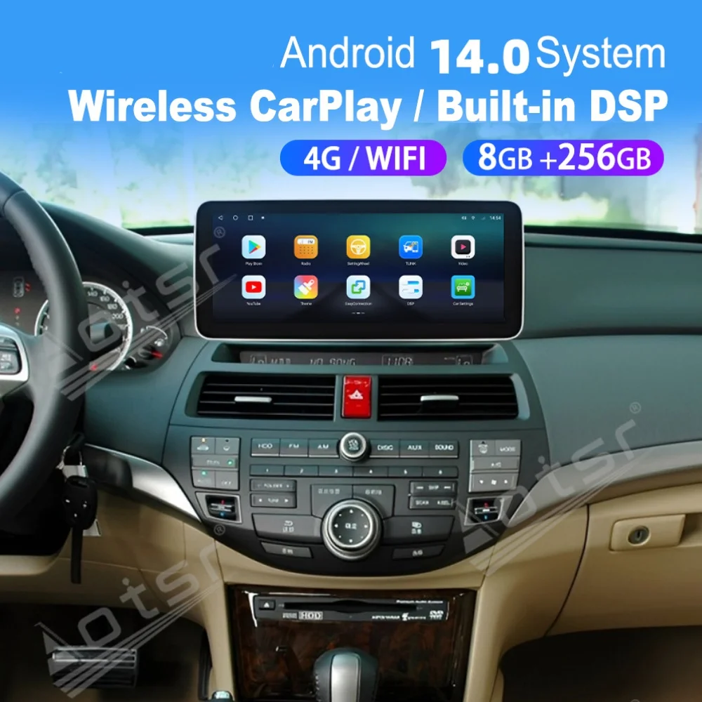 

Автомобильный мультимедийный автомобильный плеер для Honda ACCORD CROSSTOUR 2008-2013, Android Carplay, GPS-навигация, автомобильный радиоприемник, стерео головное устройство