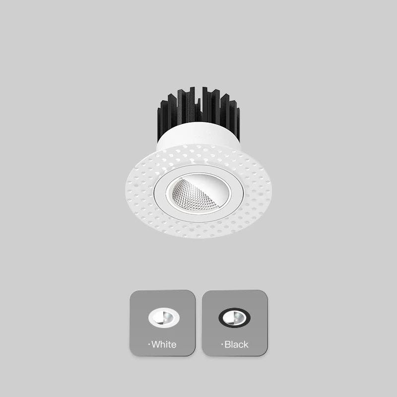 XRZLux 15W LED Wall Washer Spot Light Modern Design Anti-Glare Aluminum Celling Downlight Trimless Recessed Polarized Downlight