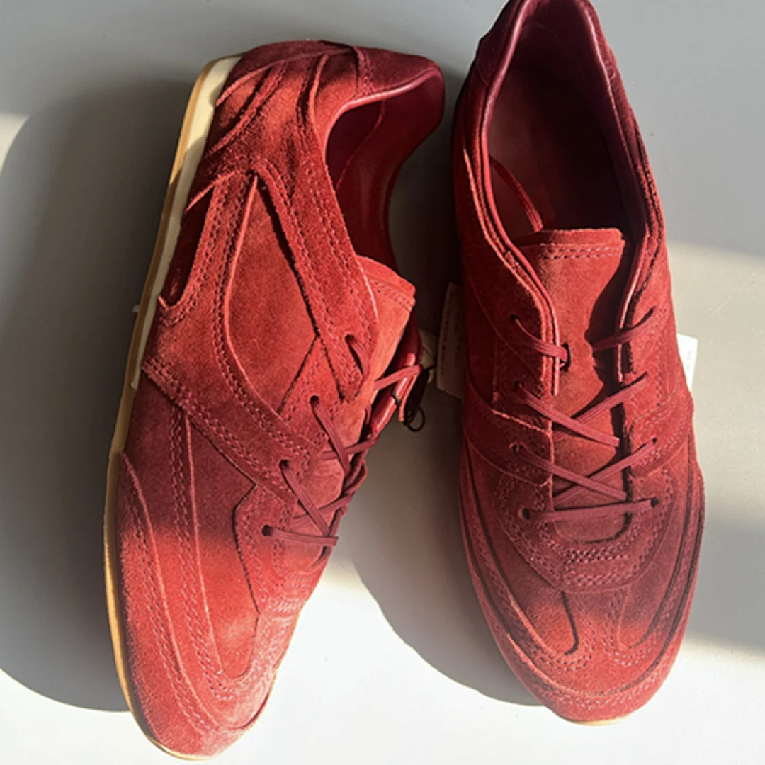 

Maxdutti Angora Red Genuine Leather Training Shoes For Woman Women's Sneakers And Casual Shoes Women's Sports Shoes