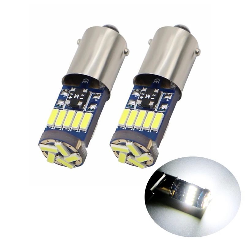 2/4/10PCS W5W LED T4 Canbus Bulb 12V 4014 15SMD 6000K Car Door Clearance Lights Instrument License Plate Lamp Turn Signal Bulbs