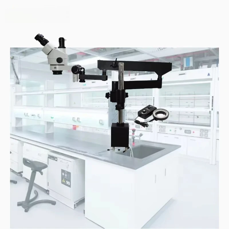 

UNIVO 7-50x Trinocular Binocular Telescopic Universal Arm Clamp Mechanical Arm Full Metal Stereo Microscope Inspection