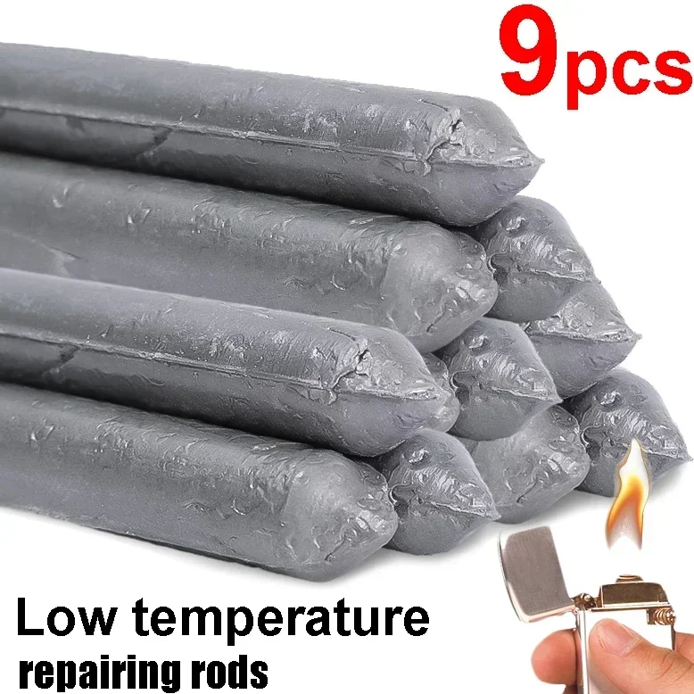 3/6/9pcs Low Temperature Welding Rods for Repair Holes Easy Melt Copper Iron Aluminum Patch Up Rod Stainless Steel Repairing Kit