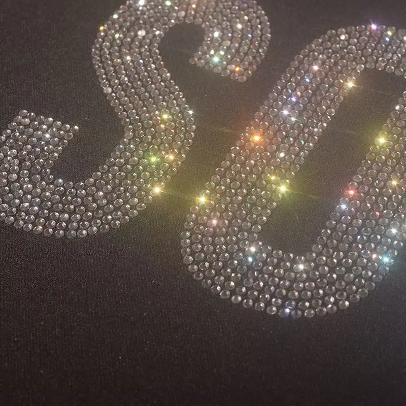 Soul Hot Diamond Sequin Iron on Applique Patches Hot Fix Rhinestone Transfer Motifs Transfer on DIY Shirt Dress T-shirt