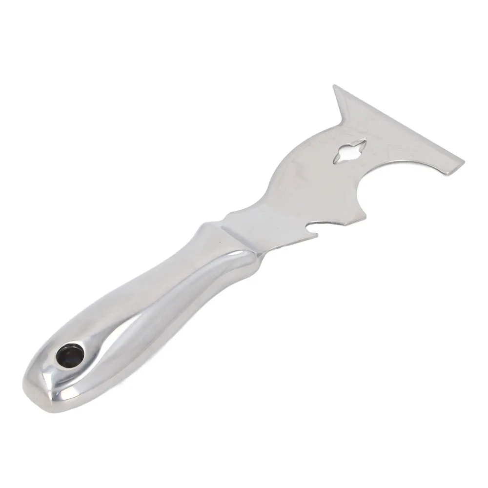 Stainless Steel Blade Putty Cutter Comfortable Grip Multi Function Paint Scraper Mirror Polished Putty Spatula Drywall Repair