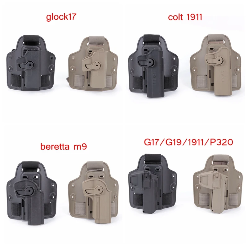 

Essential Tactical Companion Thigh Holster Drop Leg Pistol Suit for Colt 1911, SIG P320, GLOCK G17, G19, 22, 34