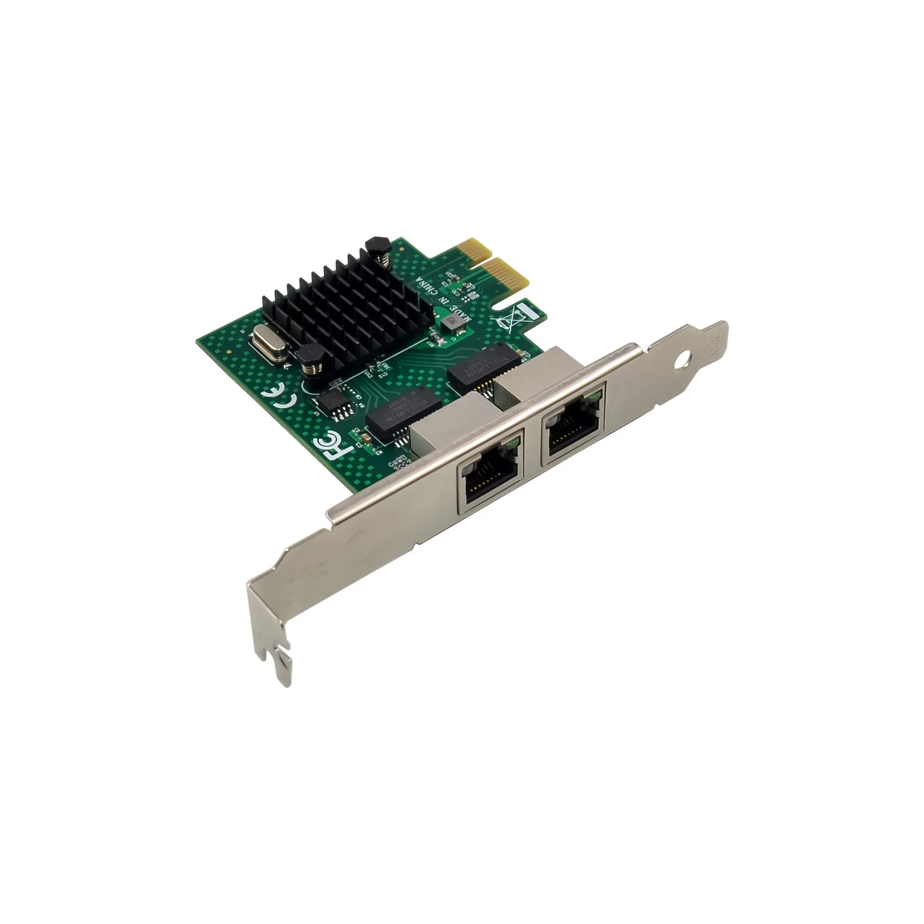 Servidor Gigabit de Porta Dupla, NIC, Cabo RJ45, Compatível com WOL PXE VLAN BCM5718, PCIE X1