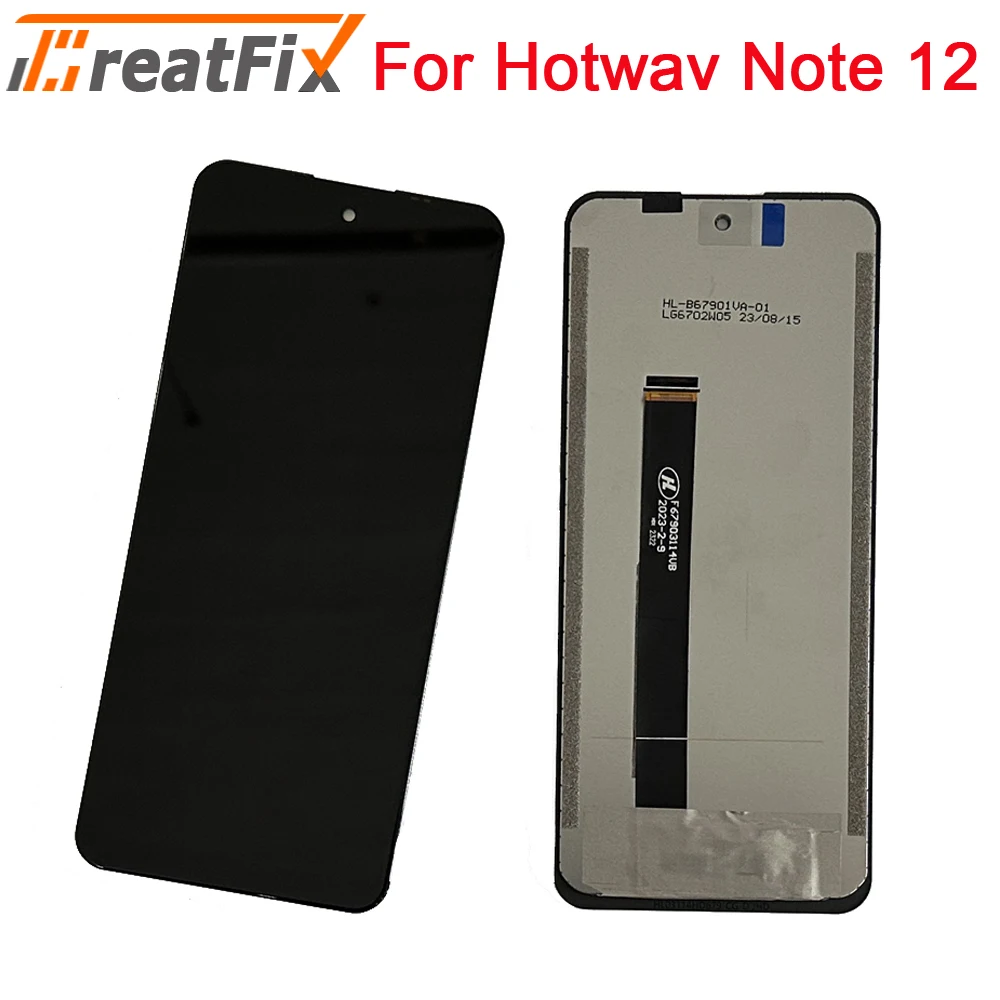 Hotwav Note 12 LCD 디스플레이 터치 스크린 디지타이저 어셈블리, 6.8 인치 오리지널 디스플레이, Note 12 LCD 화면 수리