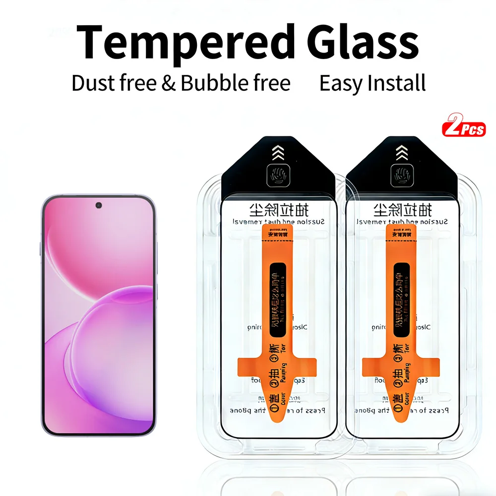 2pcs Tempered Glass for OPPO Reno 16 Pro 16F 16FS 16C Reno16 Pro Reno16 F FS Reno16C Reno15FS Screen Protector One-Touch Install