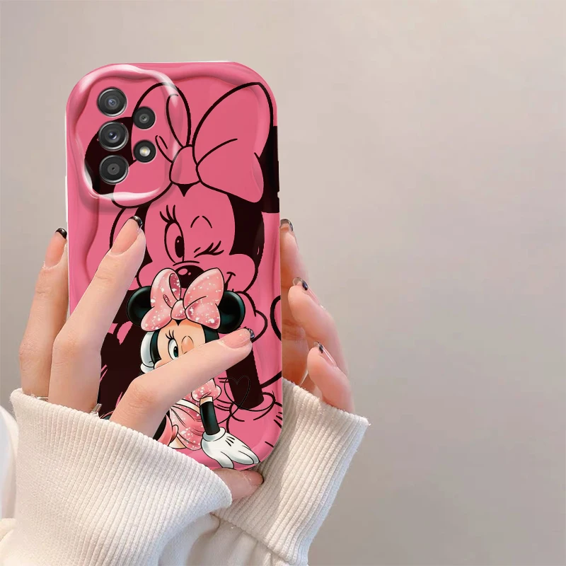 Funda de Mickey de Disney para teléfono móvil Samsung, carcasa bonita de Mickey para Samsung A55, A54, A53, A52, A35, A34, A33, A32, A25, A24, A23,