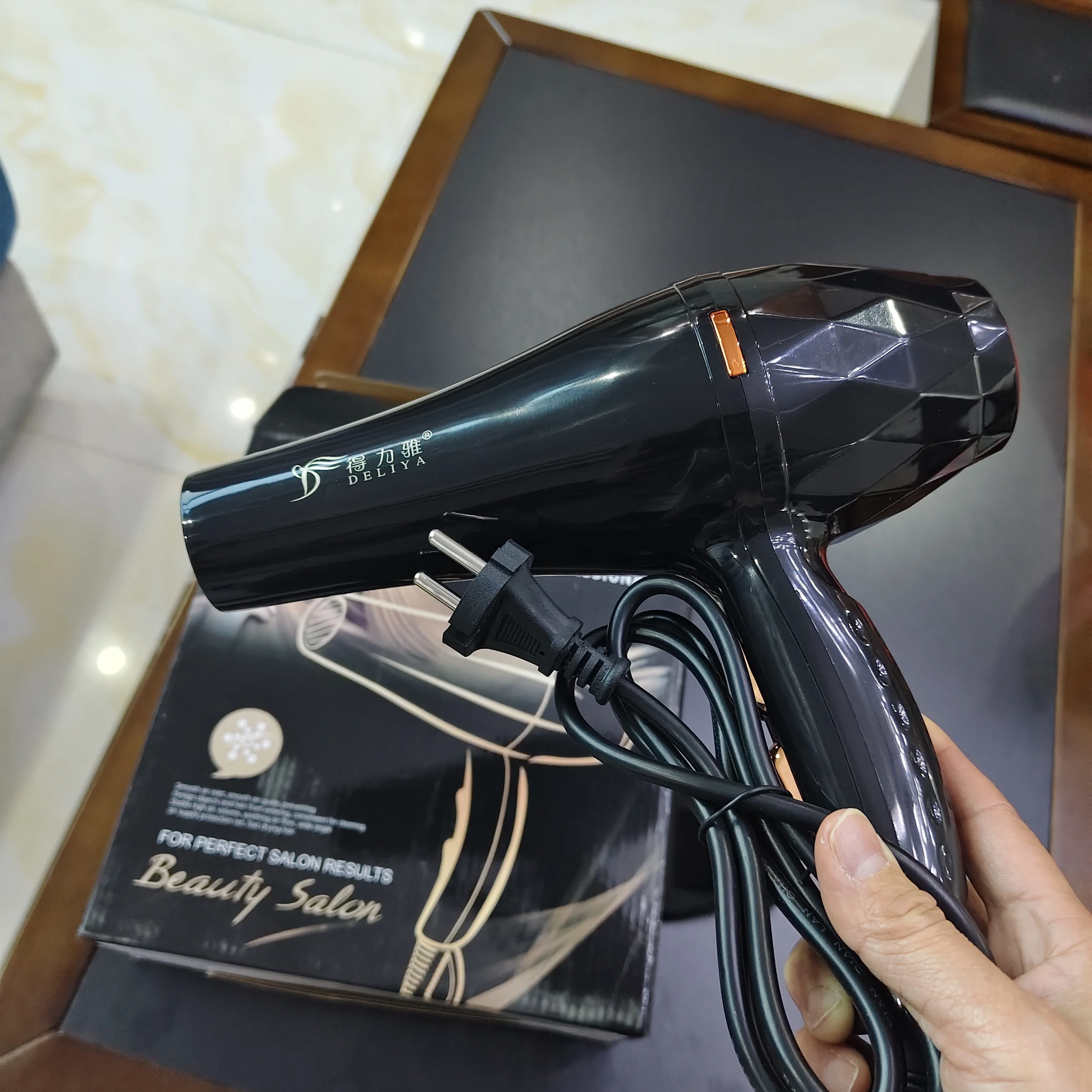 New High Wind Power Hair Dryer With Hot And Cold Constant Temperature Quick Drying Hood, Household Hair Salon Hair Dryer Tube photo review