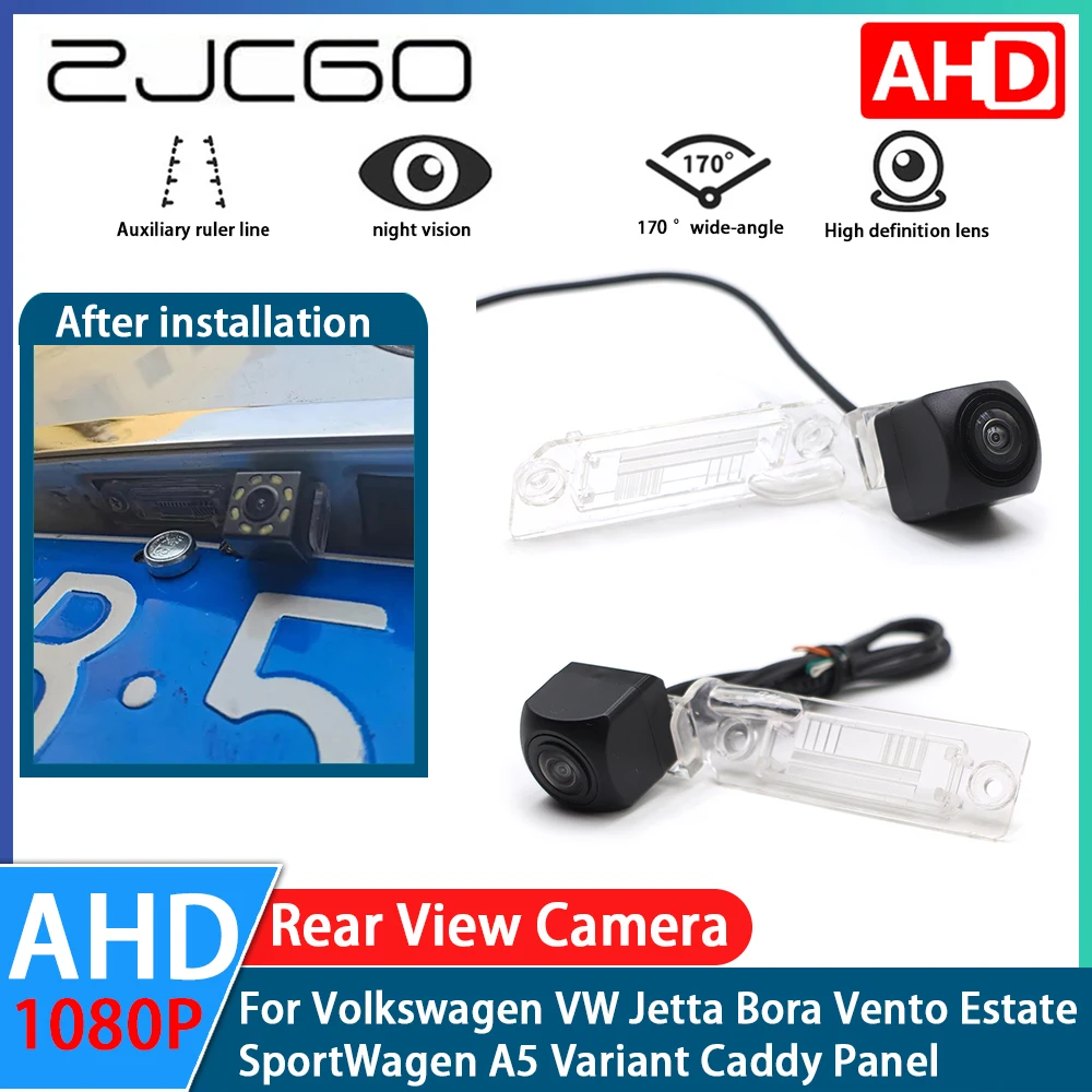 AHD 1080P Car Rear View Reverse Backup Parking Camera for Volkswagen VW Jetta Bora Vento Estate SportWagen Variant Caddy Panel