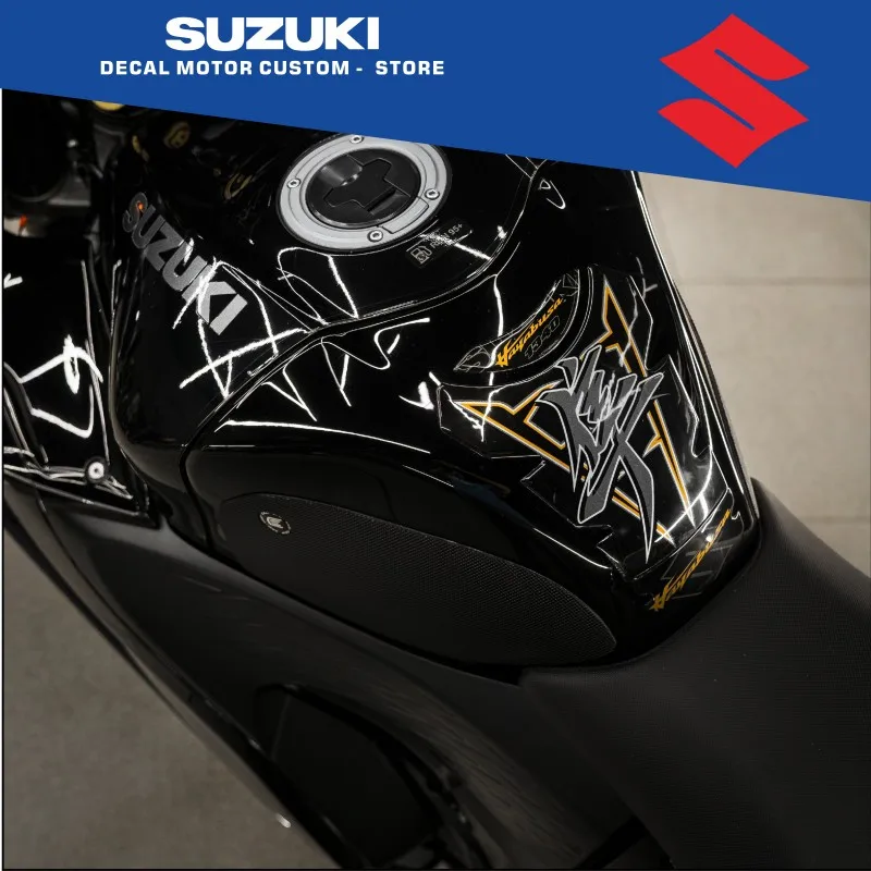 Motorcycle 3D gel stickers motorcycle accessories fuel tank protection stickers suitable for SUZUKI HAYABUSA GSXR1300 2021-2024