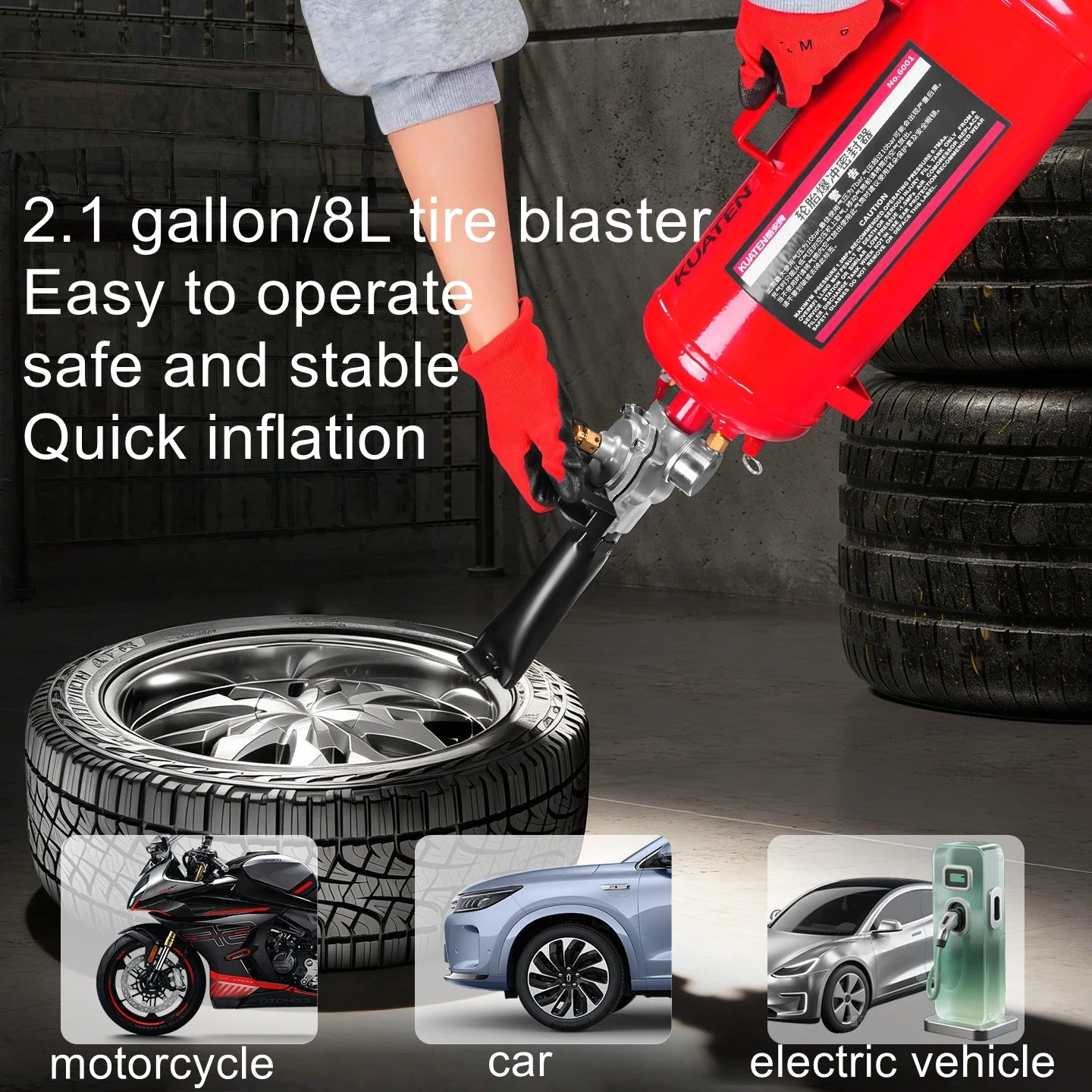 

Tire Burster Vacuum Tire Motorcycle Car Electric Car Sealer High Pressure Inflator Tire Quick Tire Repair Tool
