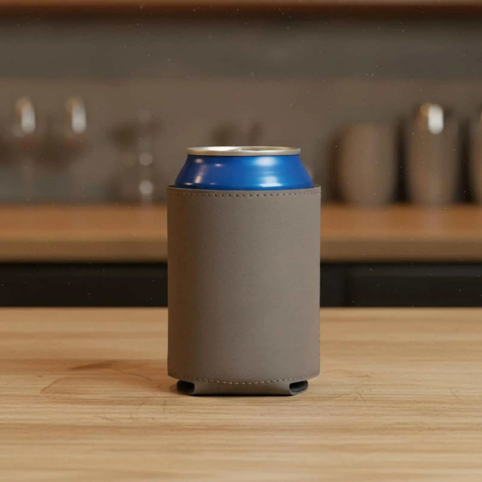 Leather Can Can Sleeve Long-Lasting Neoprene Drink Thermal Sleeve Funny Beer Can Chiller Keeps Drinks Cold Bar Accessory